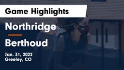 Northridge  vs Berthoud  Game Highlights - Jan. 31, 2022