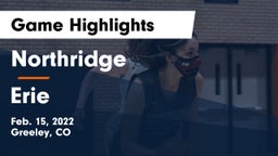 Northridge  vs Erie  Game Highlights - Feb. 15, 2022