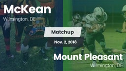 Matchup: McKean  vs. Mount Pleasant  2018