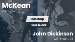 Matchup: McKean  vs. John Dickinson  2019