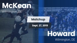 Matchup: McKean  vs. Howard  2019
