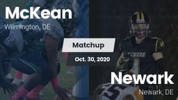 Matchup: McKean  vs. Newark  2020