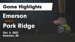 Emerson  vs Park Ridge  Game Highlights - Oct. 4, 2023