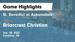St. Benedict at Auburndale   vs Briarcrest Christian  Game Highlights - Jan. 28, 2022