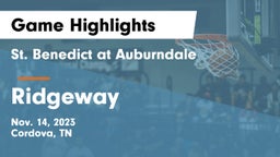 St. Benedict at Auburndale  vs Ridgeway  Game Highlights - Nov. 14, 2023