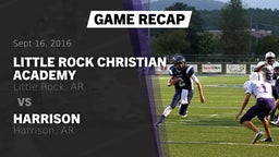 Recap: Little Rock Christian Academy  vs. Harrison  2016