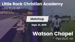 Matchup: Little Rock vs. Watson Chapel  2018