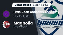 Recap: Little Rock Christian Academy  vs. Magnolia  2020