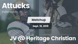 Matchup: Attucks  vs. JV @ Heritage Christian 2019