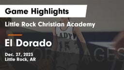 Little Rock Christian Academy  vs El Dorado  Game Highlights - Dec. 27, 2023