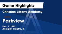 Christian Liberty Academy  vs Parkview Game Highlights - Feb. 5, 2022