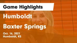 Humboldt  vs Baxter Springs   Game Highlights - Oct. 16, 2021