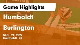 Humboldt  vs Burlington  Game Highlights - Sept. 24, 2022