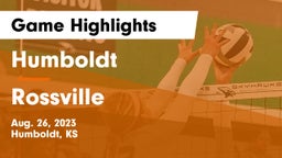 Humboldt  vs Rossville Game Highlights - Aug. 26, 2023