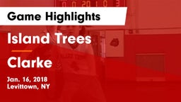 Island Trees  vs Clarke  Game Highlights - Jan. 16, 2018