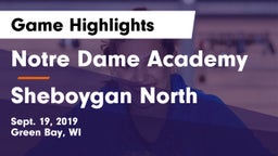 Notre Dame Academy vs Sheboygan North  Game Highlights - Sept. 19, 2019