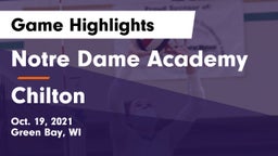 Notre Dame Academy vs Chilton Game Highlights - Oct. 19, 2021
