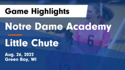Notre Dame Academy vs Little Chute  Game Highlights - Aug. 26, 2022