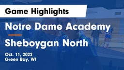 Notre Dame Academy vs Sheboygan North  Game Highlights - Oct. 11, 2022