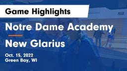 Notre Dame Academy vs New Glarius Game Highlights - Oct. 15, 2022