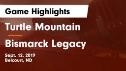 Turtle Mountain  vs Bismarck Legacy  Game Highlights - Sept. 12, 2019