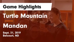 Turtle Mountain  vs Mandan  Game Highlights - Sept. 21, 2019