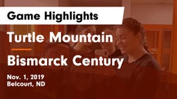 Turtle Mountain  vs Bismarck Century  Game Highlights - Nov. 1, 2019
