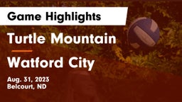 Turtle Mountain  vs Watford City  Game Highlights - Aug. 31, 2023