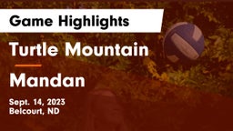 Turtle Mountain  vs Mandan  Game Highlights - Sept. 14, 2023