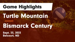 Turtle Mountain  vs Bismarck Century  Game Highlights - Sept. 23, 2023