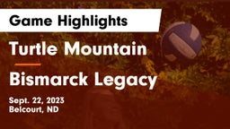 Turtle Mountain  vs Bismarck Legacy  Game Highlights - Sept. 22, 2023