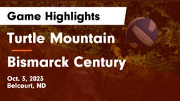 Turtle Mountain  vs Bismarck Century  Game Highlights - Oct. 3, 2023