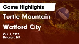 Turtle Mountain  vs Watford City  Game Highlights - Oct. 5, 2023