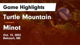 Turtle Mountain  vs Minot  Game Highlights - Oct. 13, 2023
