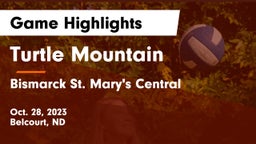 Turtle Mountain  vs Bismarck St. Mary's Central  Game Highlights - Oct. 28, 2023