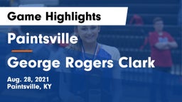 Paintsville  vs George Rogers Clark  Game Highlights - Aug. 28, 2021