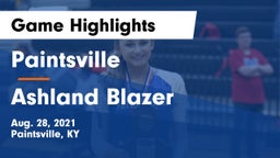 Paintsville  vs Ashland Blazer  Game Highlights - Aug. 28, 2021