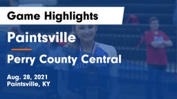 Paintsville  vs Perry County Central  Game Highlights - Aug. 28, 2021