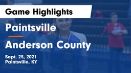 Paintsville  vs Anderson County  Game Highlights - Sept. 25, 2021