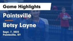 Paintsville  vs Betsy Layne Game Highlights - Sept. 7, 2022