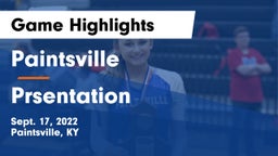 Paintsville  vs Prsentation Game Highlights - Sept. 17, 2022