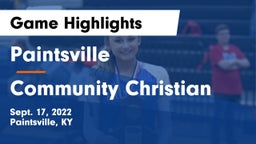 Paintsville  vs Community Christian Game Highlights - Sept. 17, 2022