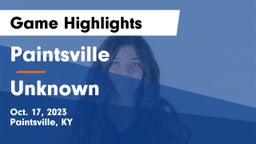Paintsville  vs Unknown Game Highlights - Oct. 17, 2023