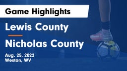 Lewis County  vs Nicholas County  Game Highlights - Aug. 25, 2022