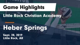 Little Rock Christian Academy  vs Heber Springs Game Highlights - Sept. 28, 2019