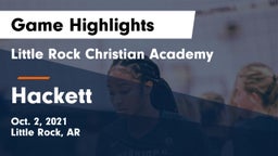 Little Rock Christian Academy  vs Hackett Game Highlights - Oct. 2, 2021