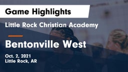 Little Rock Christian Academy  vs Bentonville West Game Highlights - Oct. 2, 2021
