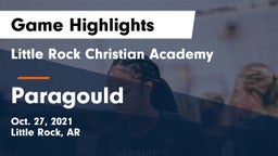 Little Rock Christian Academy  vs Paragould Game Highlights - Oct. 27, 2021