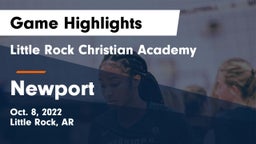 Little Rock Christian Academy  vs Newport Game Highlights - Oct. 8, 2022