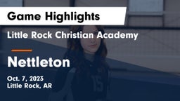Little Rock Christian Academy  vs Nettleton Game Highlights - Oct. 7, 2023